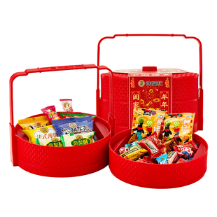 徐福记中国糖点双层提篮礼盒装新年糖果糕点饼干零食年货送礼团购