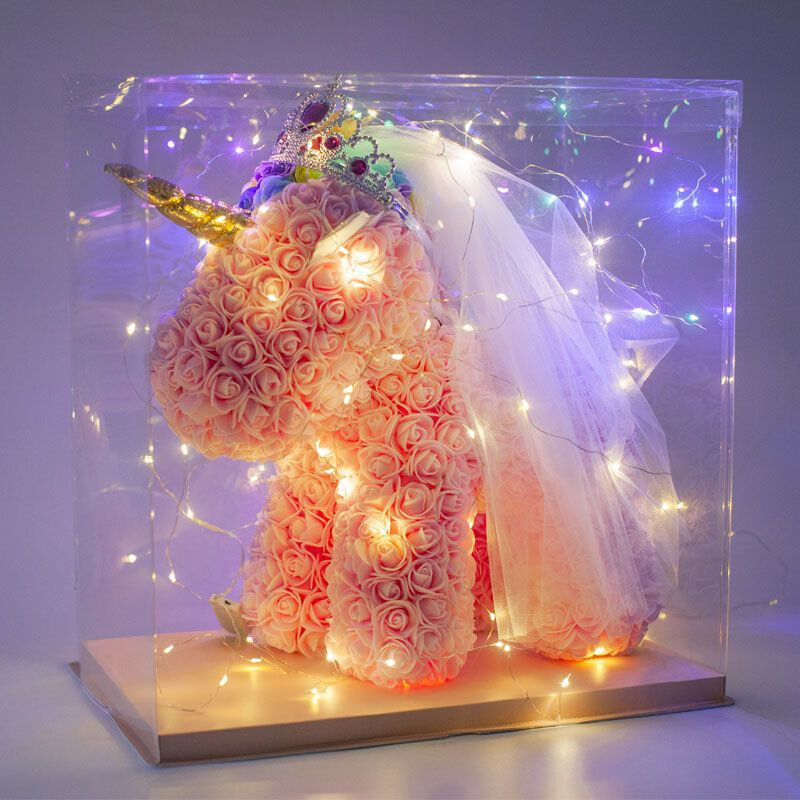 新品网红独角兽花玫瑰熊送女朋友同学求婚成人情人