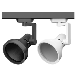 轨道灯射灯灯架服装店展厅par30摇摆万向e27螺口两线空外壳支架