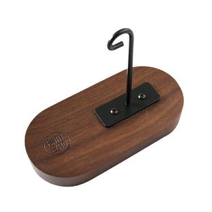 风之诗和弦竹风铃挂钩免打孔胡桃木实木日式门挂墙壁墙面户外挂架