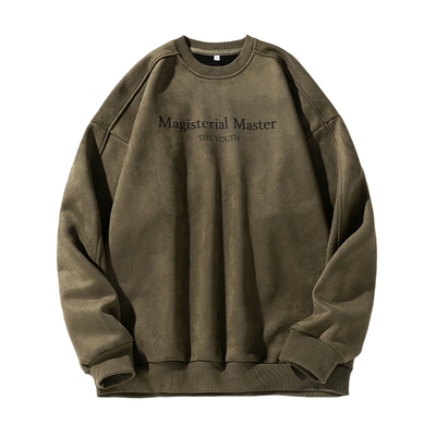 宽松版型美式潮牌圆领卫衣