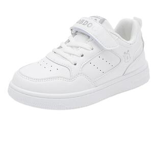 巴布豆童鞋女童鞋子板鞋春秋2026新款白色幼儿园女款儿童小白鞋男