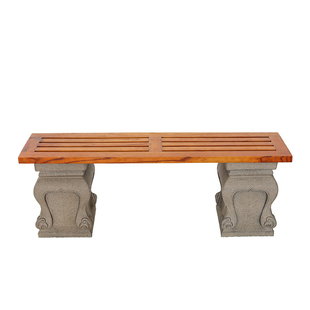 户外摆件实木花架中式庭院花园布置装饰造景人造石敦阳台花盆底座