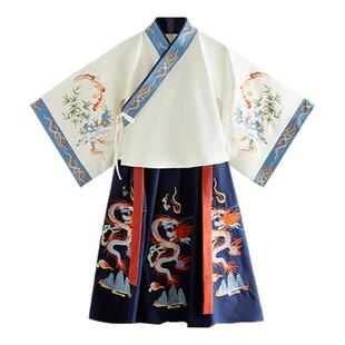 儿童唐装男童汉服春秋夏季中国风童装改良古装汉服套装新中式汉服