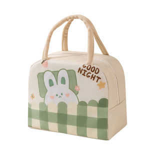 保温饭盒袋可爱小学生饭包饭袋上班族带饭便当包手提袋女2024新款