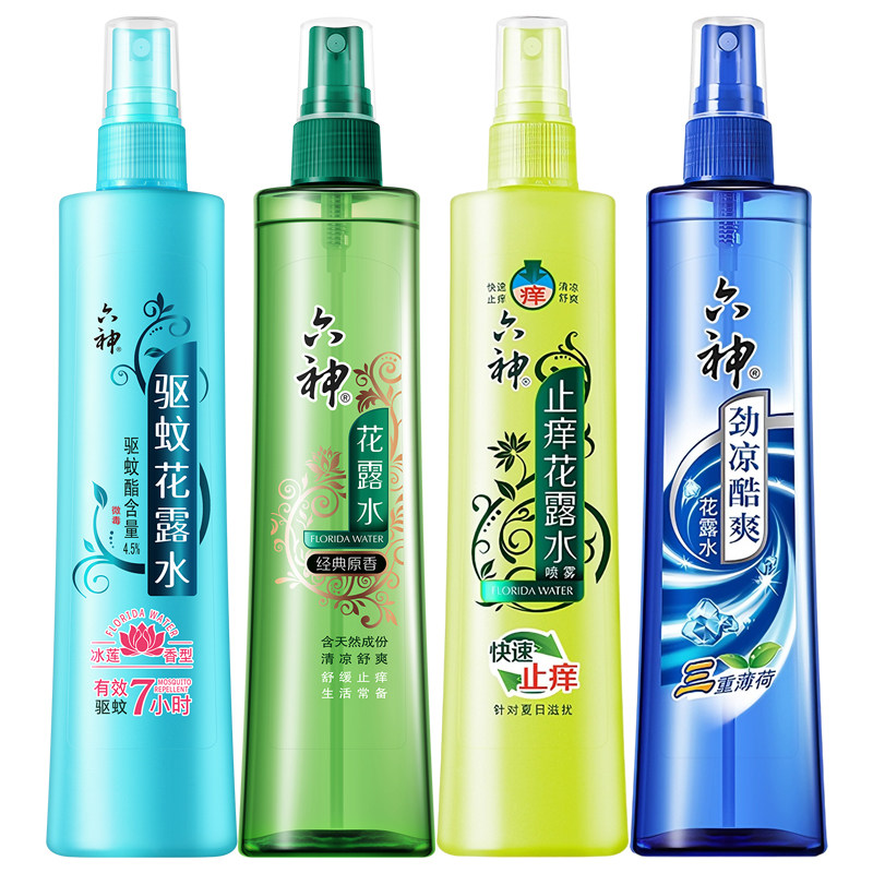 六神驱蚊喷雾花露水长效止痒驱蚊经典原香180ml*10瓶批发官方正品