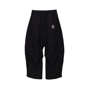 CBXLAB街舞潮牌男装黑色速干“大香蕉”运动裤美式街头休闲裤子潮