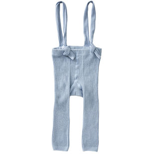 婴儿背带裤春秋款男女宝宝大PP举重裤婴幼儿外出针织打底连体长裤