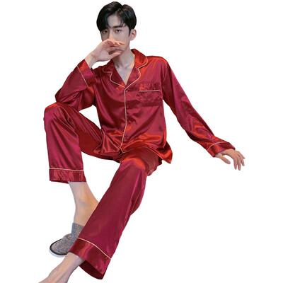 冰丝薄款韩版宽松大码家居服套装