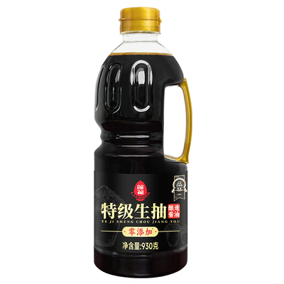莲花零添加特级生抽酱油930g家用