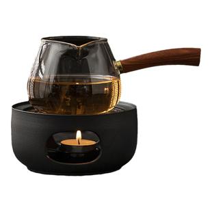 海浪陶瓷温茶炉蜡烛底座温差加热保温茶叶烘烤提醒器中式围炉煮茶