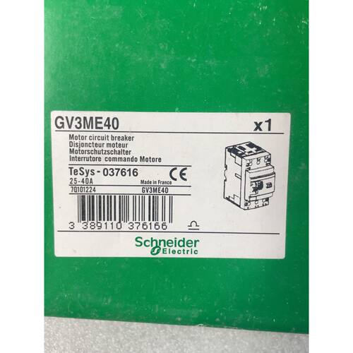 询价下单施耐德GV3ME40电动机保护断路器，25-40A，TeSy