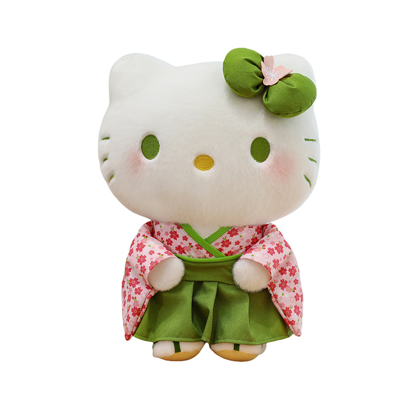 日本MOSO京都抹茶樱花和服hellokitty玩偶可爱凯蒂猫生日礼物女生