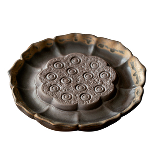 复古壶承家用茶壶底座干泡台禅意古朴陶瓷养壶垫壶托茶承茶道零配