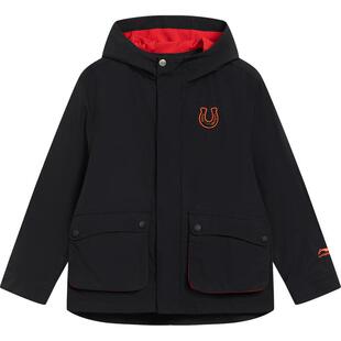 商场同款|李宁儿童防泼水加绒外套抗静电风衣冬季保暖冬装男童装