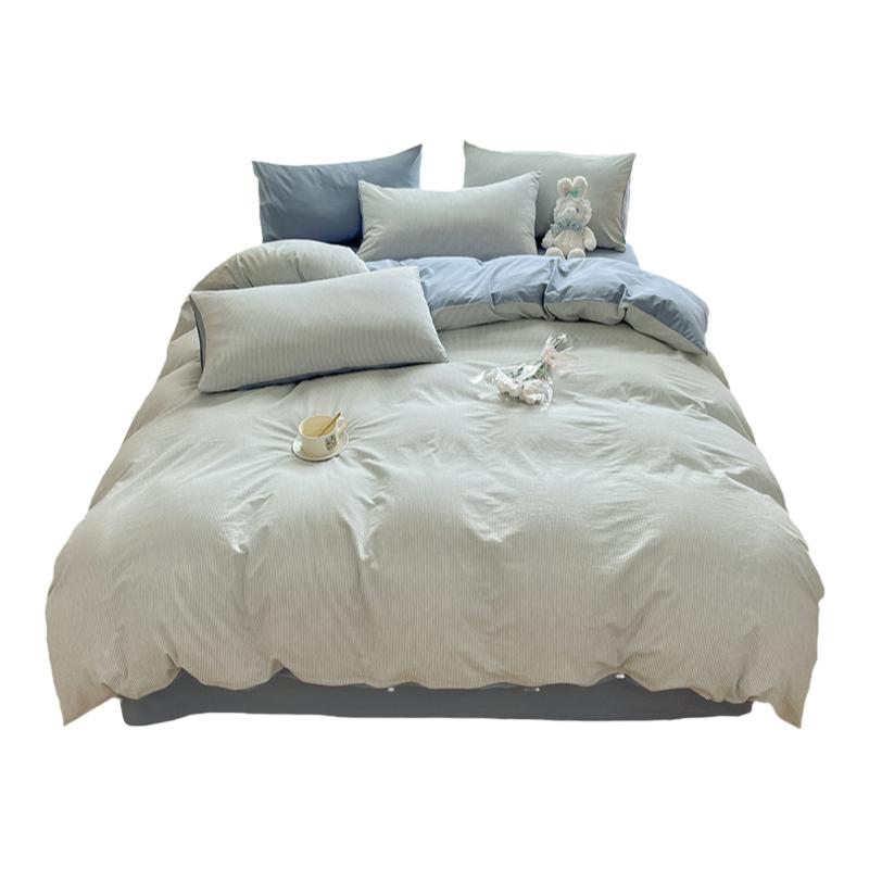 洁丽雅水洗棉被套单件纯棉100全棉被罩150×200单人被子1.5米被单