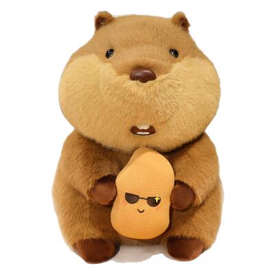 【抱花生】土拨鼠玩偶公仔