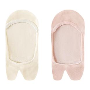 分趾袜女夏季薄款不掉跟棉袜二趾袜子猪蹄鞋7A抗菌超浅口隐形船袜