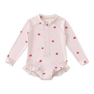 泳衣女儿童泳衣2026新款夏季女宝宝连体泳衣小女孩泳装夏天海边潮