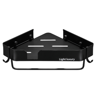 浴室置物架免打孔壁挂厕所洗澡卫生间三角架洗漱洗手台墙上收纳架