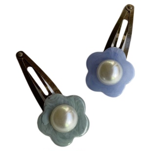 3件4折现货 日本小众HOME FW22秋冬女宝手工花朵发夹可爱糖果色