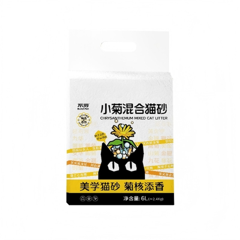 不劳小菊混合猫砂2.4kg防臭升级