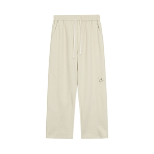 WASSUP PALM裤子男款2025新款秋冬季美式潮牌宽松加绒保暖休闲裤