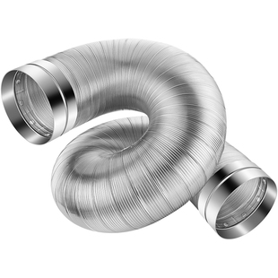 抽油烟机排烟管纯铝抽风机排气管出风烟道伸缩软管通风管道排风管