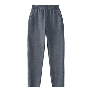 小学生深灰运动裤儿童校服裤男童浅灰长裤冬季加绒纯棉中学生校裤