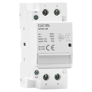 GEYA小型交流接触器263A家用220V线圈DC24V控制开关继电器GYHC