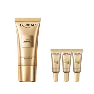 欧莱雅金致臻颜牡丹防晒乳美白隔离霜面部