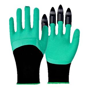 女士园艺手套防刺防水专用耐磨防滑防扎耐用带爪园艺月季种花种地