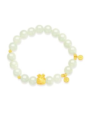 玉匠世家福袋和田玉转运珠手串女款2025新款925银手链送女友闺蜜