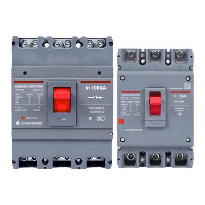 德力西塑壳断路器CDM3S3P4P三相四线63A100A160A200A250A空气开关