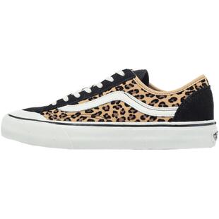 Vans范斯女鞋2026秋季新款豹纹安纳海姆休闲帆布鞋一脚蹬厚底板鞋