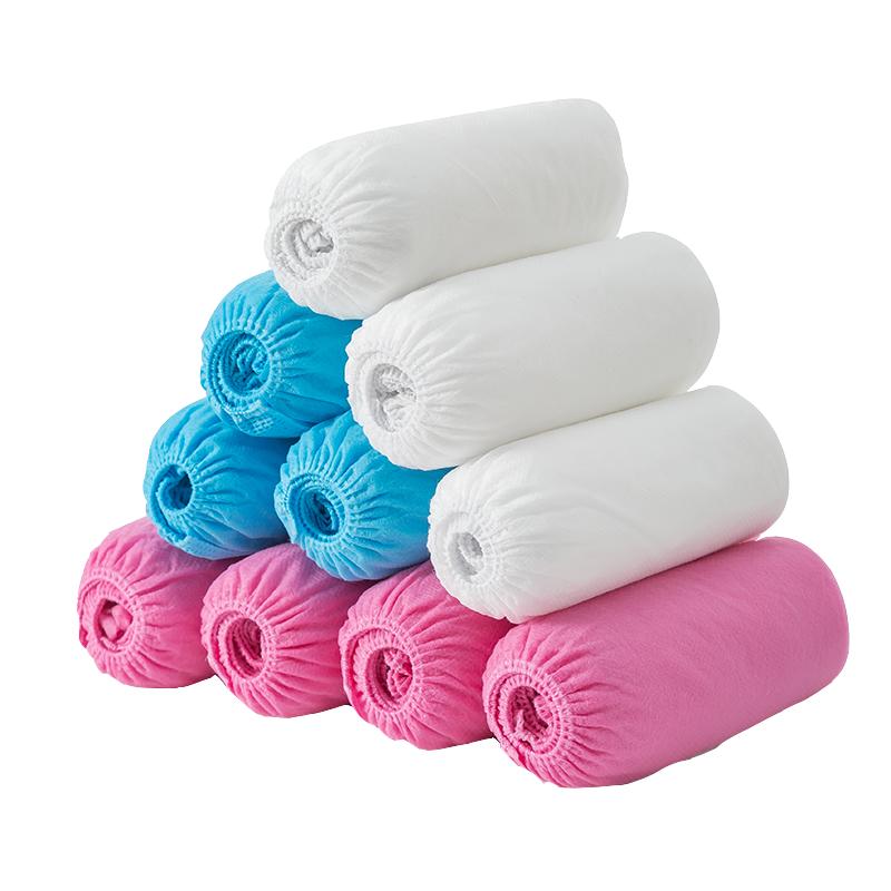 一次性鞋套无纺布家用加厚室内防水耐磨防滑机房学生塑料脚套信息