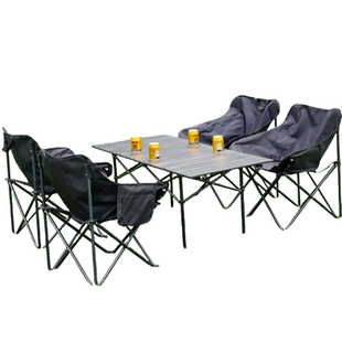 户外折叠桌椅蛋卷桌月亮椅子套装一套便携式马扎凳庭院野餐桌摆摊