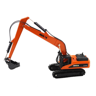 合金工程车大号长臂挖掘机铲车压路破碎机搅拌车儿童玩具男孩套装