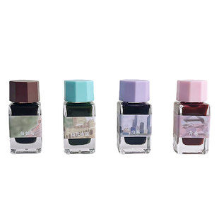 ostrich鸵鸟哥乐美彩墨钢笔淡彩防水墨水漫画莫兰迪水彩勾线颜料绘画手账建筑补充液蘸水笔摩卡咖啡彩色墨水