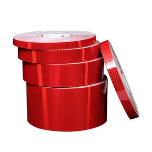 3M钻石级红色反光膜4092微棱镜夜光高亮交通安全设施防撞道路警示