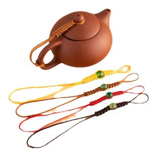 紫砂壶绳子功夫茶具配件泡茶壶系壶盖防摔落柴烧壶绑壶绳手工编织
