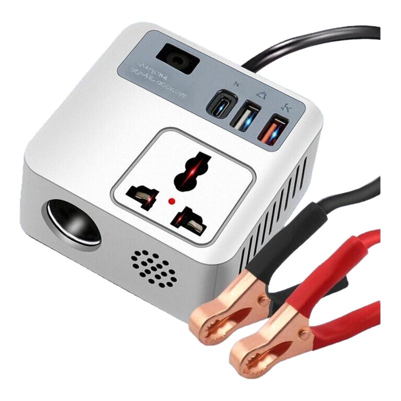 电瓶逆变器12V24V通用转220V摩托车大功率转换三轮转接手机快充电