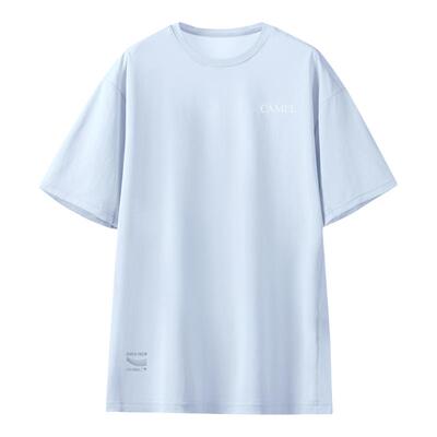 骆驼冰感速干T恤夏季运动短袖男越野跑T神情侣防晒户外跑步速干衣