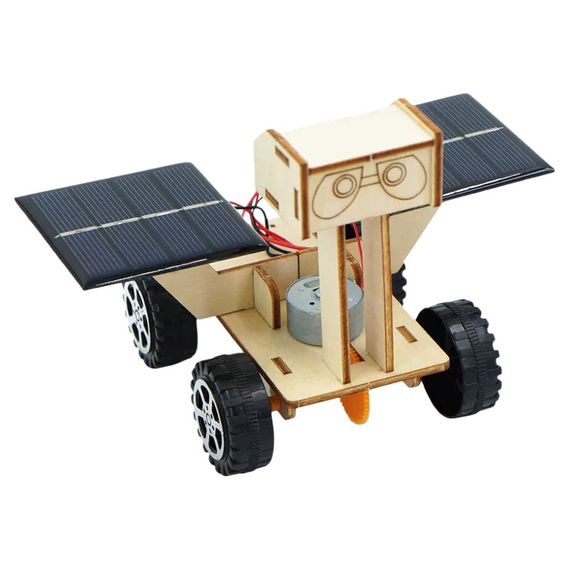 儿童科技diy手工小制作月球探索车太阳能玩具车物理模型科学实验