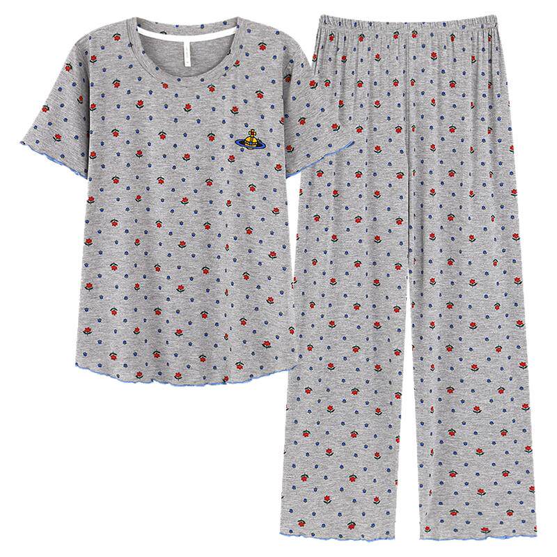 复古小花2026新款女睡衣套装