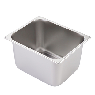 不锈钢份数盆长方形盆带盖方盆布菲炉盘奶茶店果酱盒麻辣烫展示盘