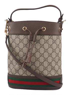 中古「9新」GUCCI古驰OPHIDIA GG水桶包GG SUPREME二手奢侈包包
