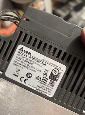 议价Delta Inverter Vfd015el43a1.5Kw380V Used适用