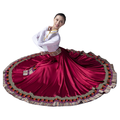 图玥藏族舞蹈服民族服饰广场舞