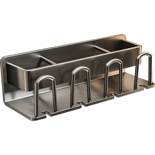 牙刷置物架刷牙杯架子杯子漱口杯免打孔壁挂式卫生间牙膏一家四口